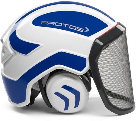 Casco Protos Integral Arborist Azul Reflex/Blanco